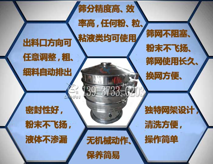 醫(yī)藥級標準篩粉機特點