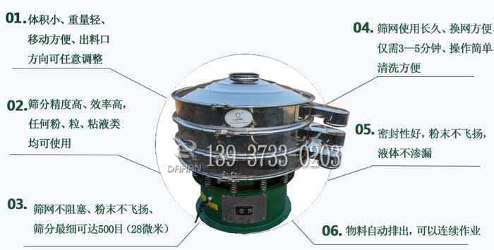 自動篩粉機(jī)特點